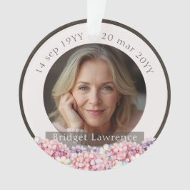 Ornamento Pretty Pink Hydrangea Remembrance Memorial