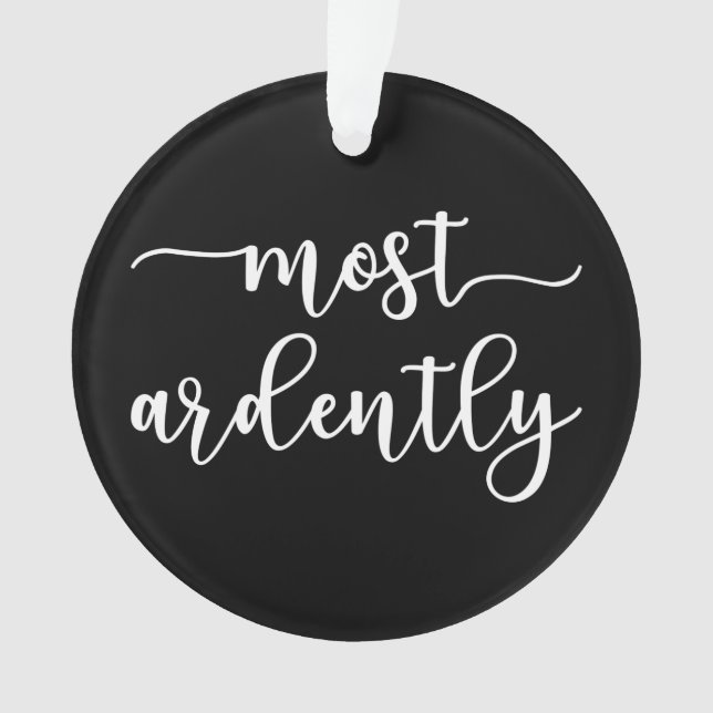 Ornamento Pride And Prejudice Mr. Darcy - Most Ardently I (Frente)