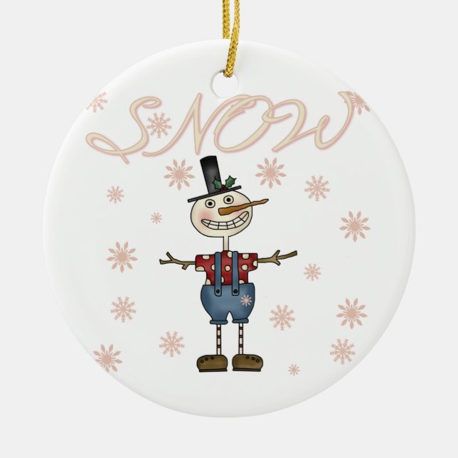 Ornamento Prim Snowman Keepsasaac (Frente)