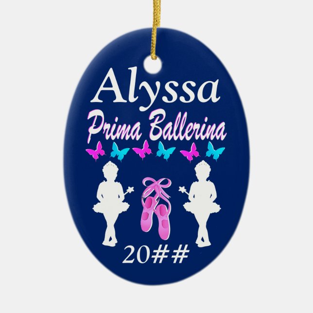 ORNAMENTO PRIMA BALLERINA PERSONALIZADO (Frente)
