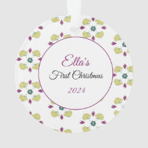 Primeira Ornação de Natal do Bebê