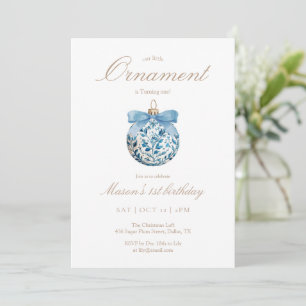 Ornamento Primeiro Convite de Aniversário