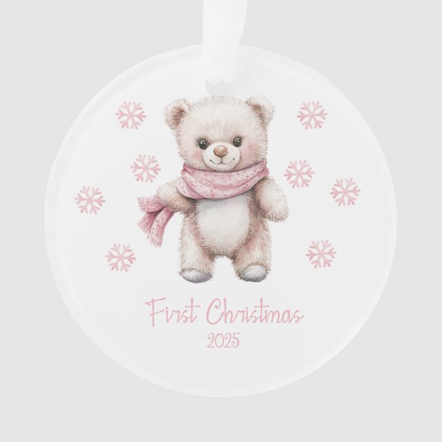 Ornamento Primeiro Natal 2025 (Frente)