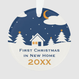 Ornamento Primeiro Natal bonito na foto de família nova da