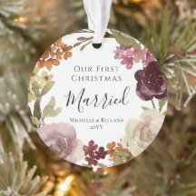 Primeiro Natal Casado Floral