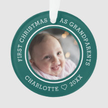 Primeiro Natal Como Avós 2 Foto Verde