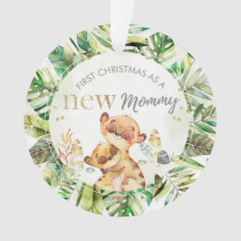 Ornamento Primeiro Natal Como Um Novo Meerkat De Mamãe