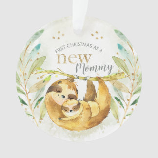 Ornamento Primeiro Natal Como Uma Nova Mamãe Ou Pai De Lama