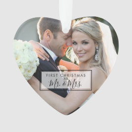 Ornamento Primeiro Natal da foto feita sob encomenda como o