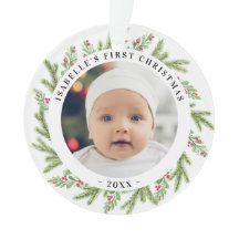 Primeiro Natal do Bebê 2 fotos Vegetação