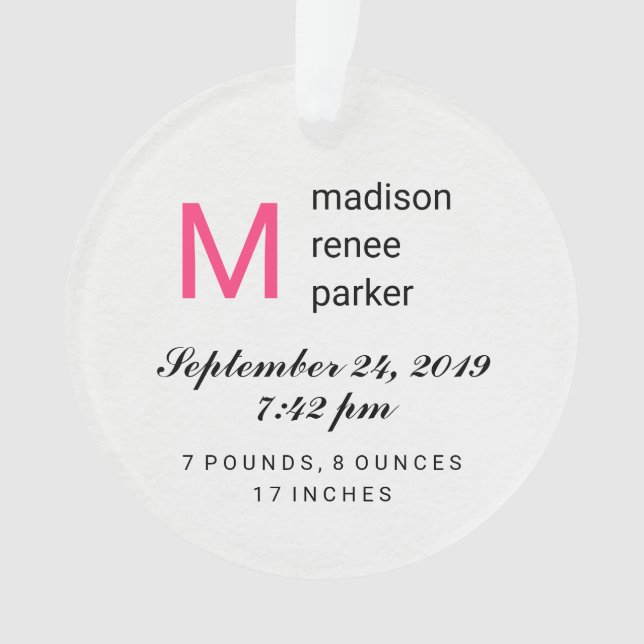 Ornamento Primeiro Natal do bebé com foto (Frente)