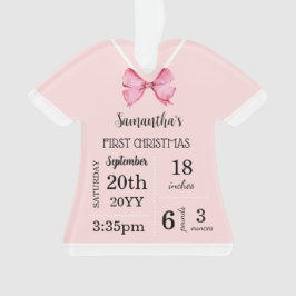 Ornamento Primeiro Natal do Bebê com foto