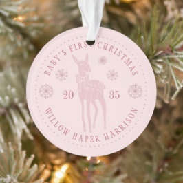 Ornamento Primeiro Natal do Bebê Presente Personalizado
