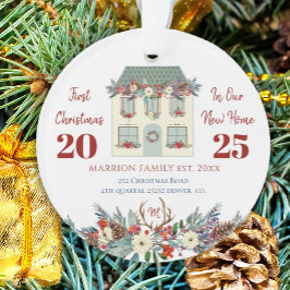 Ornamento Primeiro Natal em Nova Casa