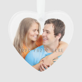 Ornamento Primeiro Natal na casa nova 20XX | sua foto