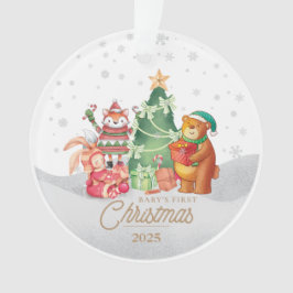 Ornamento Primeiro Natal Personalizado do Bebê