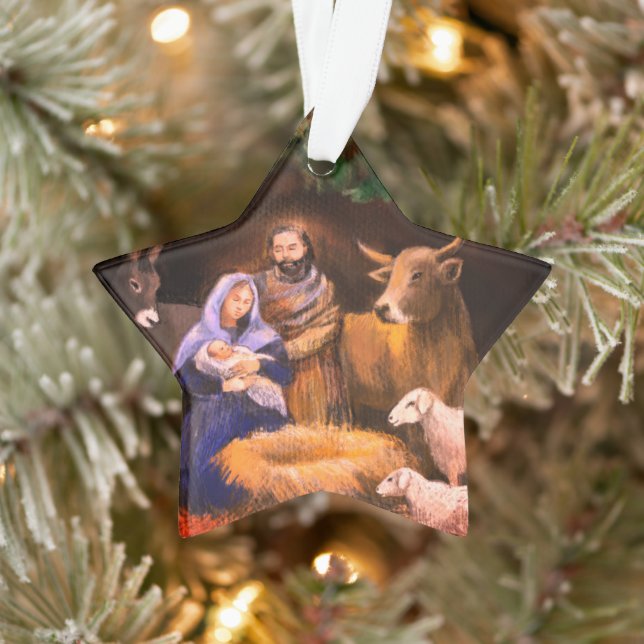 Ornamento Primeiro presépio de Natal (Árvore)