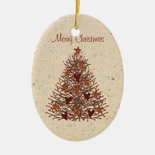 Ornamento primitivo da árvore (Frente)