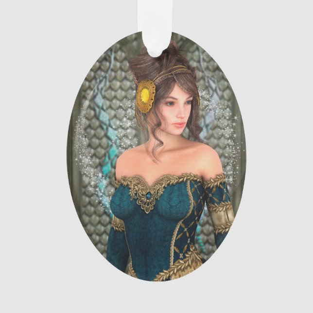 Ornamento Princesa de Conto de Fadas (Frente)