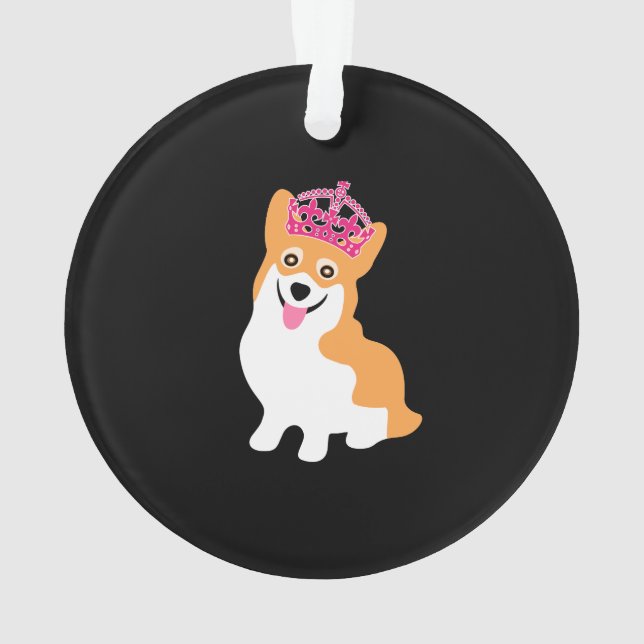 Ornamento Princesa pequena bonito Vestir-se do Corgi uma (Verso)