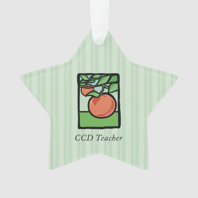 Ornamento Professor de CCD Obrigado, Apple (Frente)