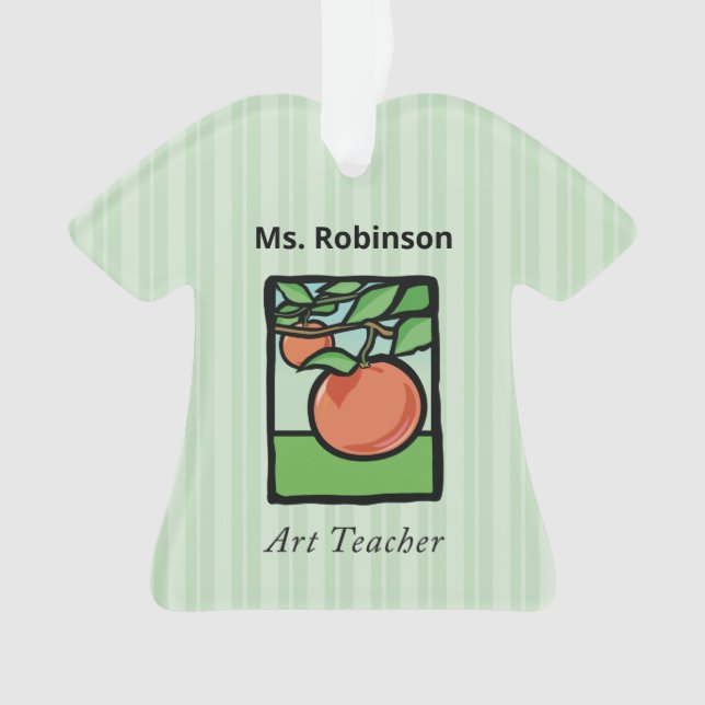 Ornamento Professora De Arte Obrigado, Apple (Frente)