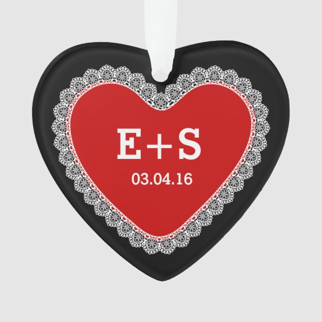 Ornamento PROMO2 DIY Design do seu próprio CASAL Ornament V0 (Frente)