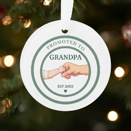 Ornamento Promoted to Grandpa Est. 20XX Ornament