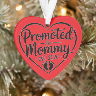 Ornamento Promovida a Mamãe Est. 2026