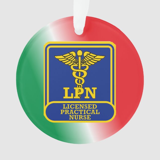 Ornamento Proteção Prática de Enfermeiro Licenciada Personal (Frente)