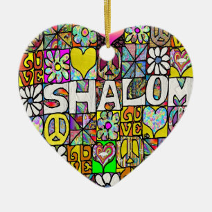 Ornamento Psicodélico do Amor com Shalom Retro 60s