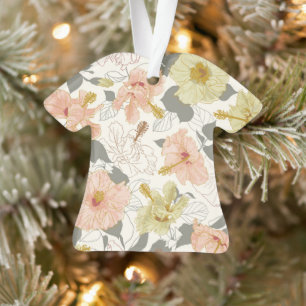 Ornamento Pua Hibiscus, Reversible Māla Lani