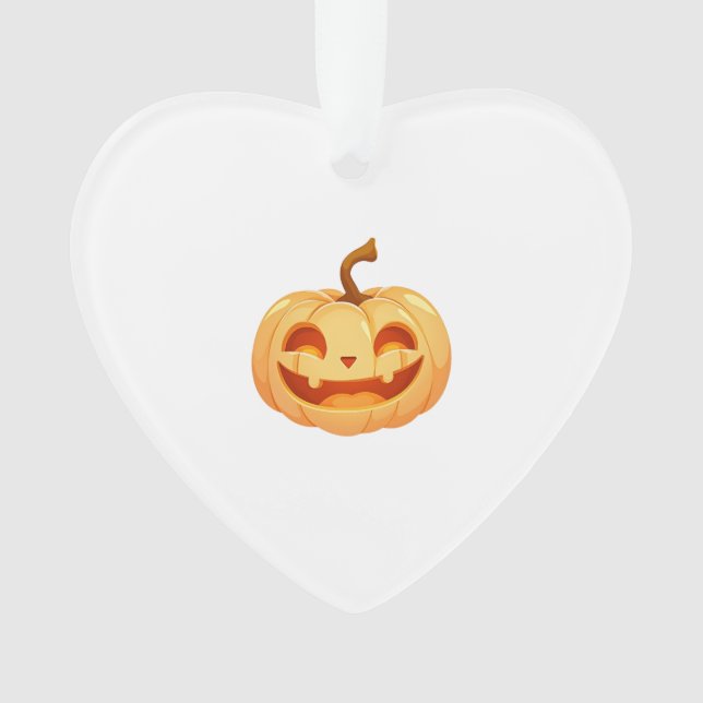 Ornamento Pumpkin Bonito Jack O Lanterna Turtle Sea Hallowee (Frente)