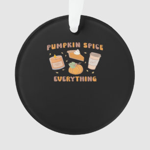 Ornamento Pumpkin Especiaria Tudo Engraçado Outono