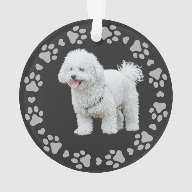Ornamento Pw Imprime Foto Personalizada Pet de Quadro (Verso)