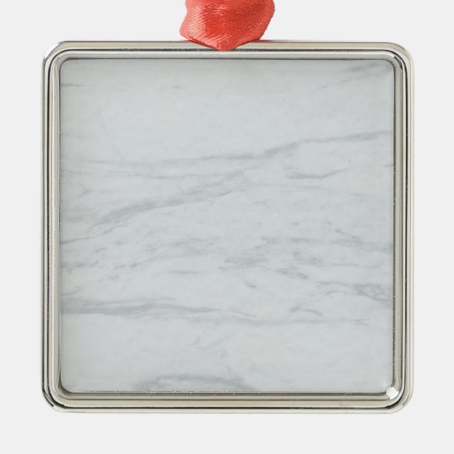 Ornamento Quadrado do Marble Pastel Glitter Premiu (Frente)
