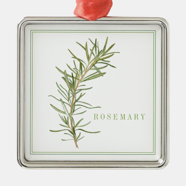 Ornamento Quadrado FRESH ROSEMARY Premium (Frente)