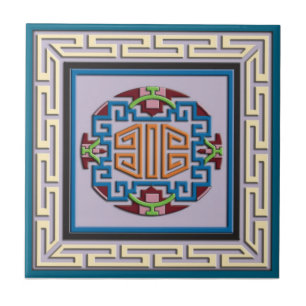 Ornamento quadrado tibetano