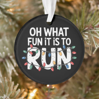 Ornamento Que Diversão É Correr O Corredor De Luzes De Natal