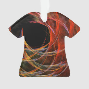 Ornamento Quebrando a camisa acrílica de Abstrato de arte ci
