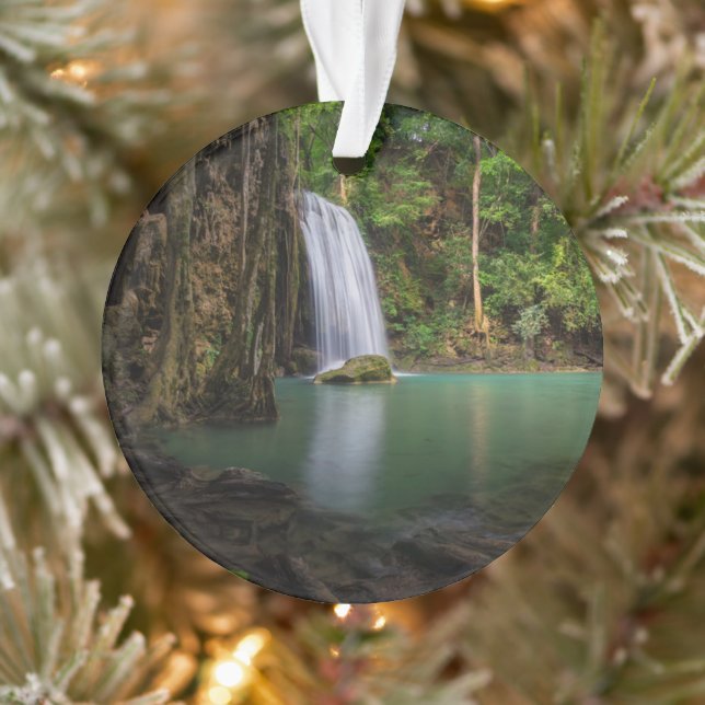 Ornamento Quedas | Primavera RainForest Waterfall Tailândia (Árvore)