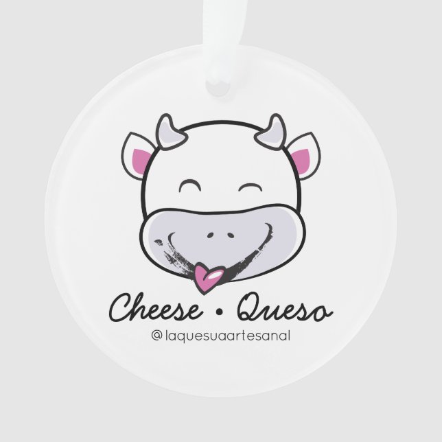 Ornamento Queso Queso Leite Bruto Acrilato De Queso (Frente)