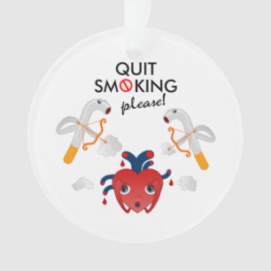 Ornamento Quit que fuma por favor