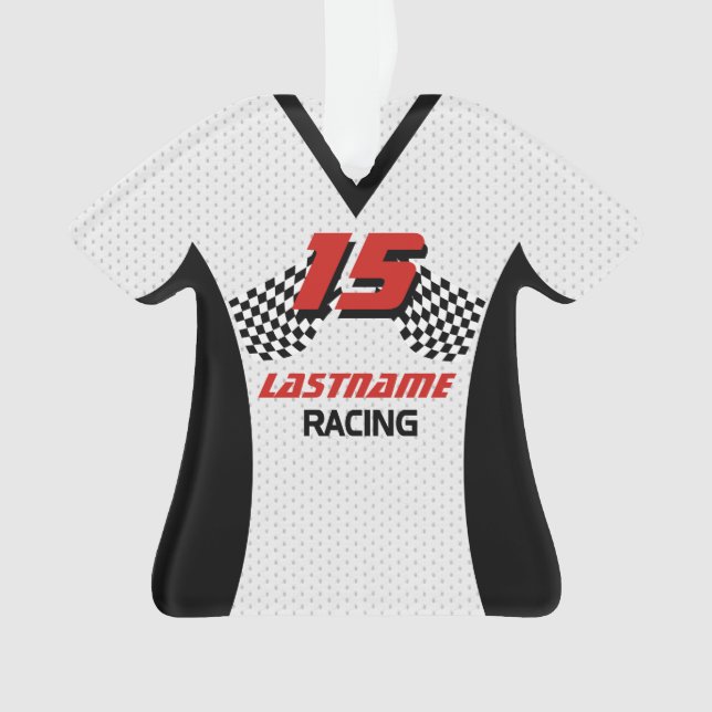 Ornamento Racing Jersey Photo Keepsaee (Frente)