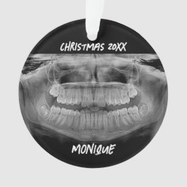Ornamento Radiografia dos dentes divertidos