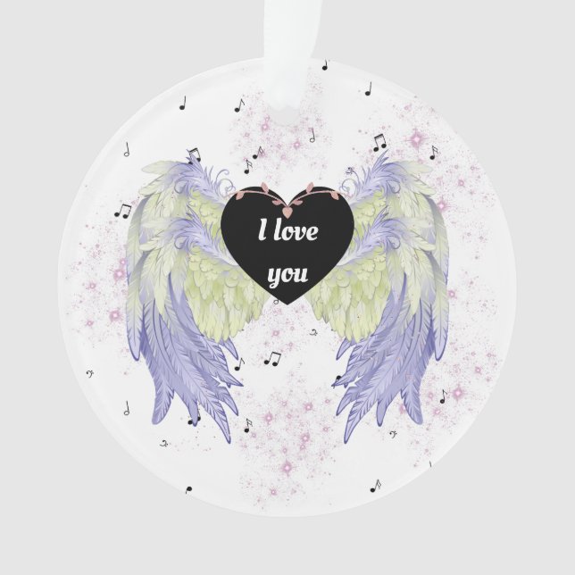 Ornamento Rainbow angel wings (Frente)