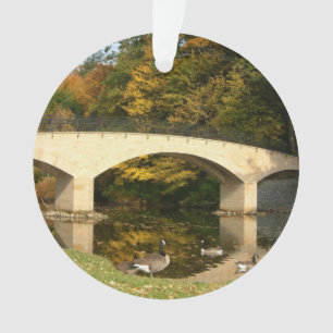 Ornamento Rainbow Bridge no Outono no Grove City College