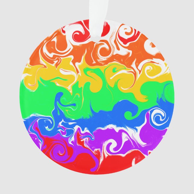 Ornamento Rainbow LGBTQIA+ Natal (Frente)