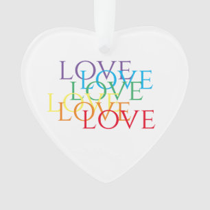 Ornamento RAINBOW LOVE Acrilato