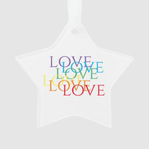 Ornamento RAINBOW LOVE Acrilato Ornament